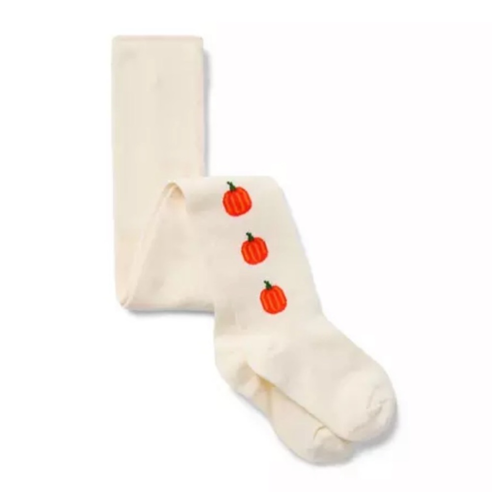Janie and Jack Pumpkin Tights